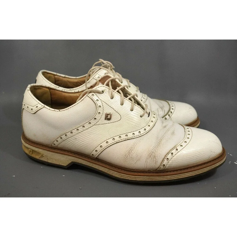 FootJoy Premiere Series Wilcox 54322 White Men Golf Shoes Mens Size 9.5 M